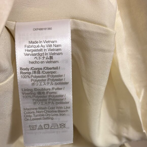 Madewell Womens Satin Button-Front Vest Top Size 6 - Picture 4 of 5